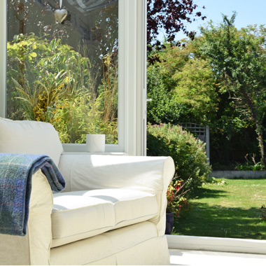 View of our tranquil garden at Whitstable counselling